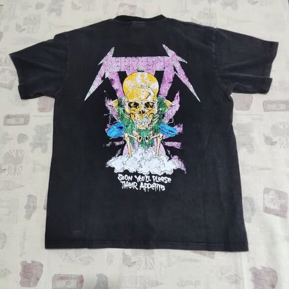 REPRESENT Skull Statue Double Graphic Short-Sleeve Tee - Picture 2 of 5